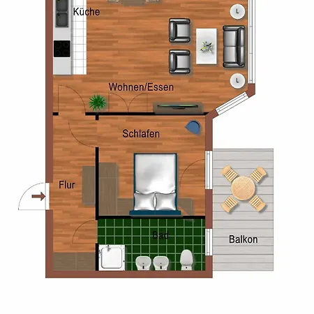 Haus Wenden 6 아파트 Ostseebad Kühlungsborn